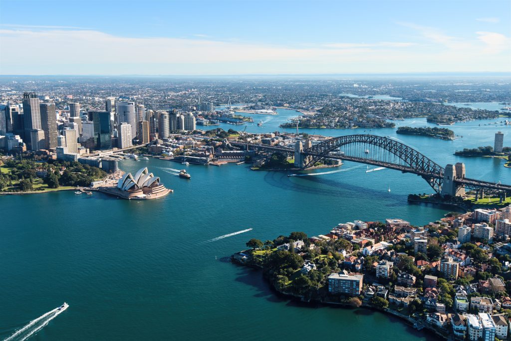 Aerial View of Sydney Harbour in Sydney, Australia - Blue Ribbon Travel