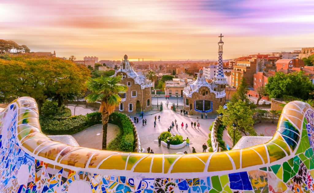 View of the city from Park Guell in Barcelona, Spain - Blue Ribbon Travel